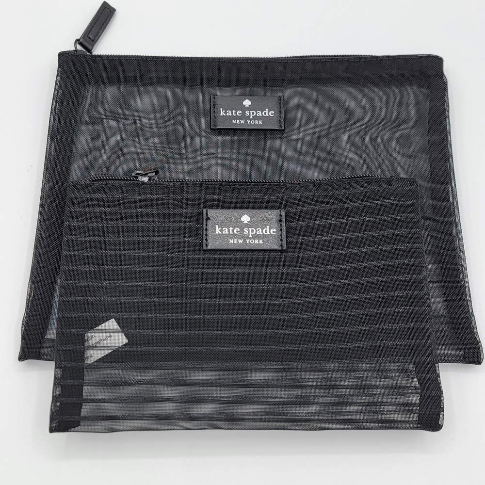 Kate Spade Makeup Bags Cosmetic Pouch Set of 2 NEW #2157&2158